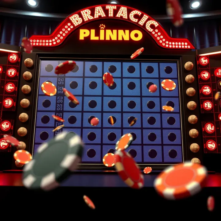 Illustration of a digital Plinko board with falling chips highlighting strategic positions for optimal gameplay
