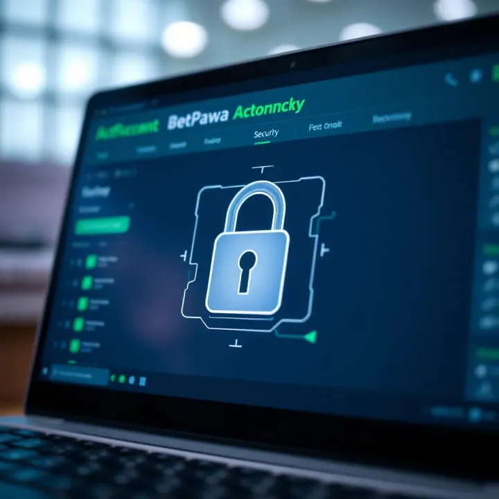 Secure account protection with digital lock symbol on betting platform