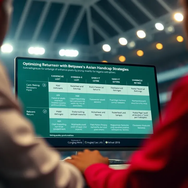Chart showing strategies to enhance returns on Betpawa's Asian Handicap market for Nigerian bettors