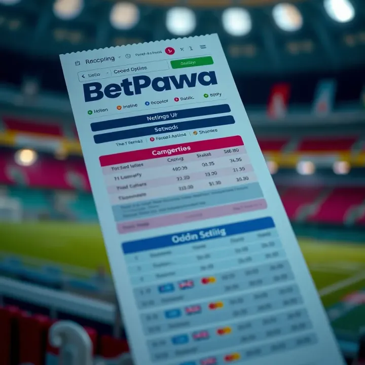 Illustration of a BetPawa betting slip displaying various sports betting options and odds