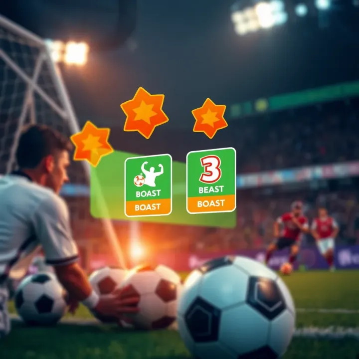 Illustration showing various sports icons like football and basketball with boost symbols representing enhanced betting rewards