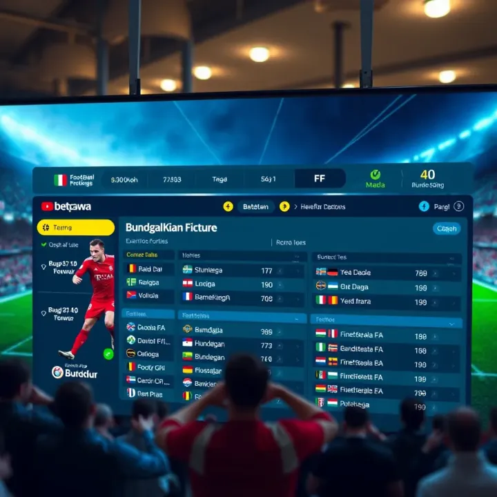 Betpawa Bundesliga Betting Features and Strategies Football-themed betting interface highlighting key Bundesliga teams and betting options available on Betpawa