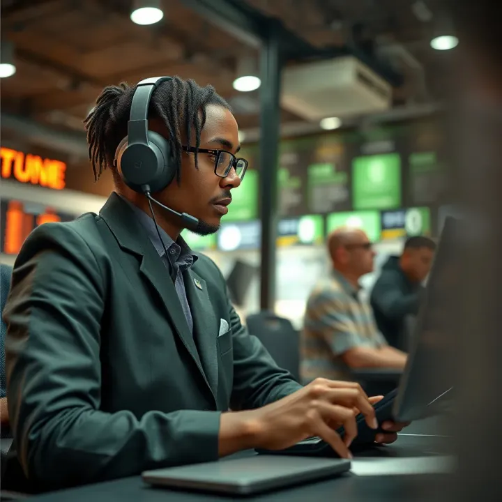 Customer support agent assisting with resolving BetPawa withdrawal difficulties