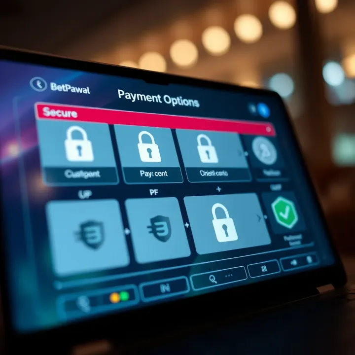 Secure online payment methods on Betpawa 24 Live with currency symbols and digital security icons