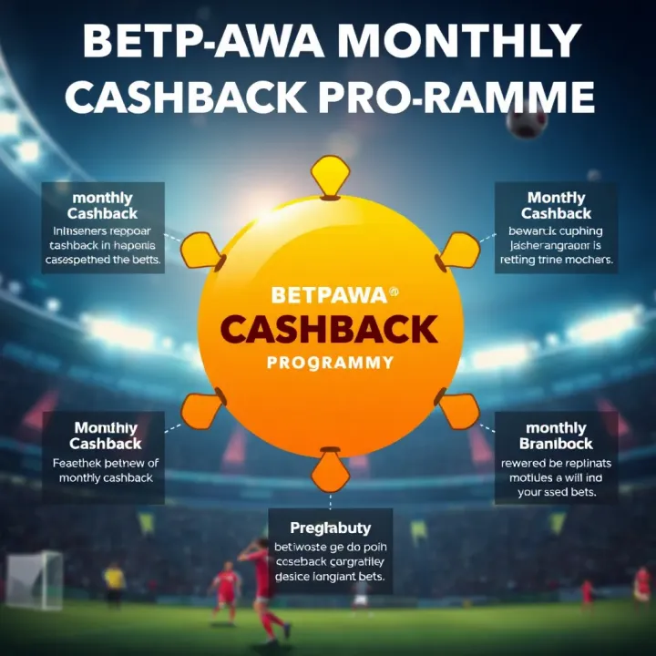 Diagram showing how BetPawa's monthly cashback programme rewards users with extra returns on bets