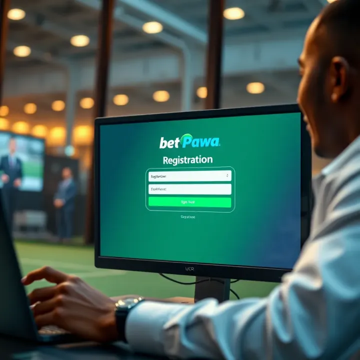 Nigerian user completing the BetPawa registration form online