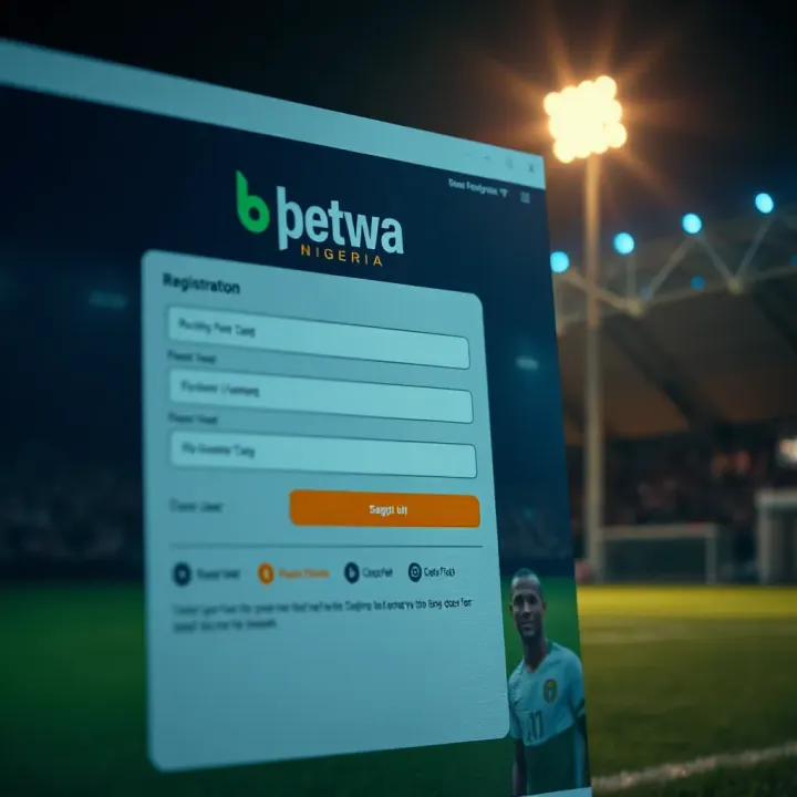 Screenshot of BetPawa Nigeria registration page showing form fields for new users