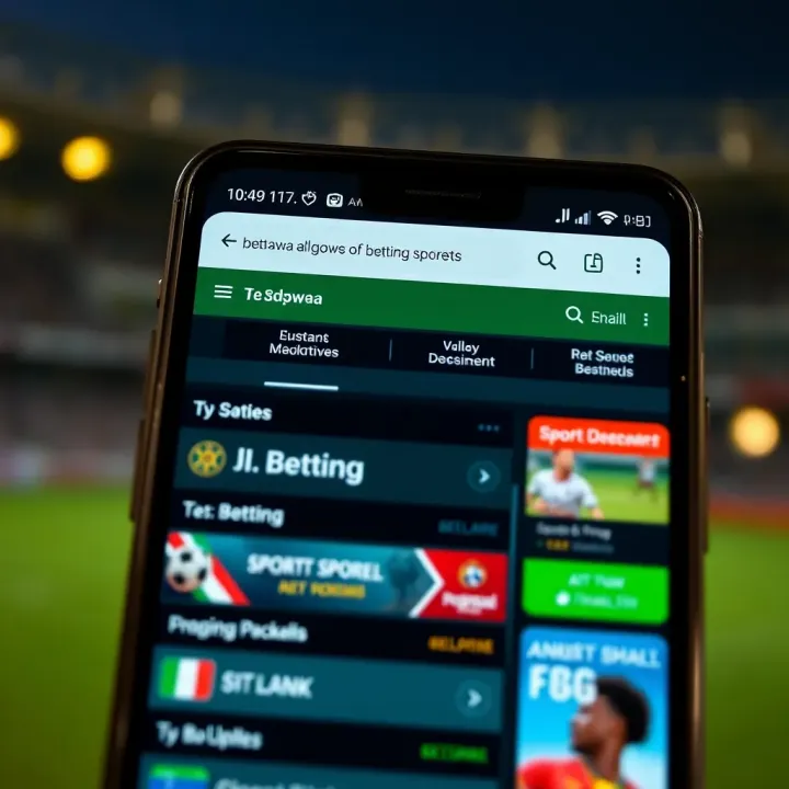 Screenshot of Betpawa old mobile site homepage displaying sports betting options in Nigeria