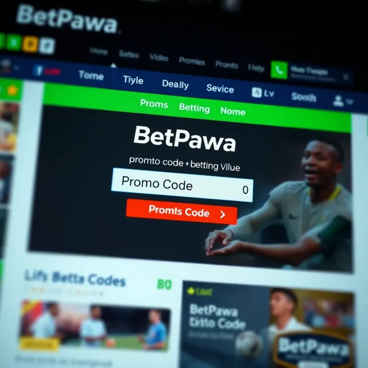 Screenshot displaying BetPawa promo code input field on Nigerian betting site