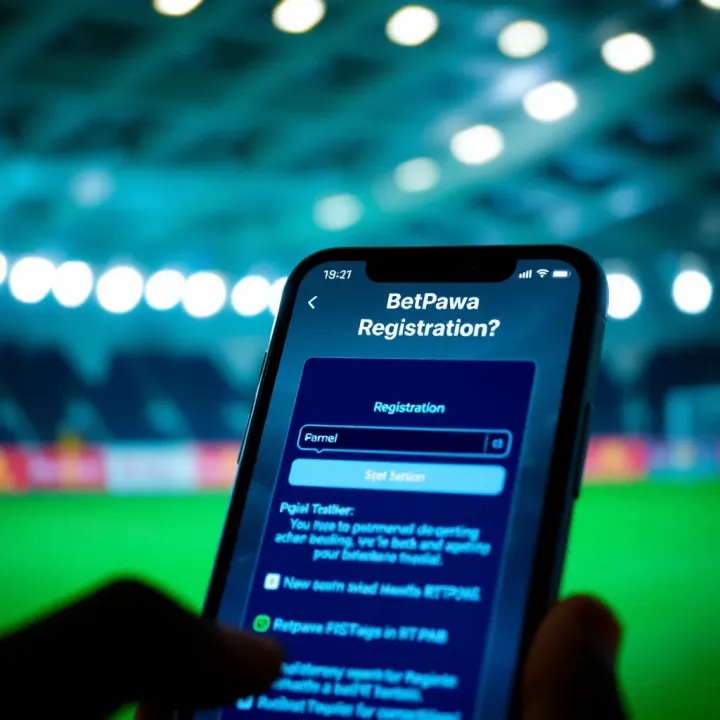 User interface showing BetPawa registration form on a mobile device