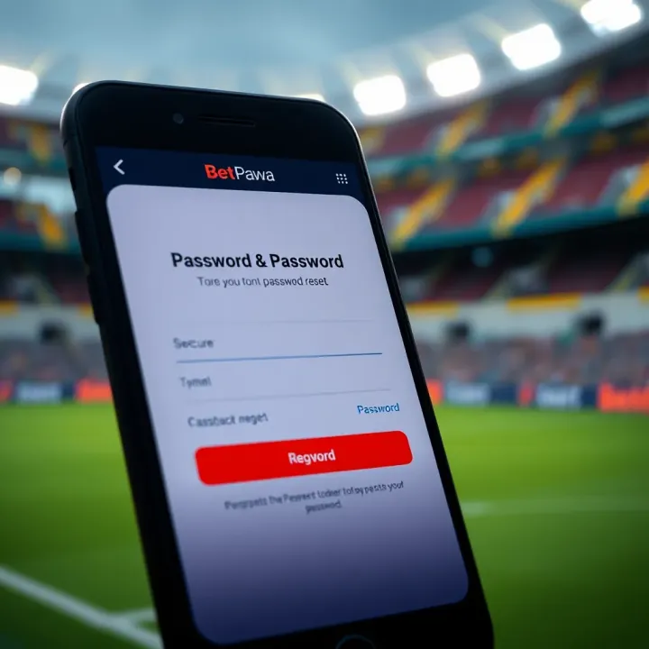 Secure login feature with password input on BetPawa mobile app