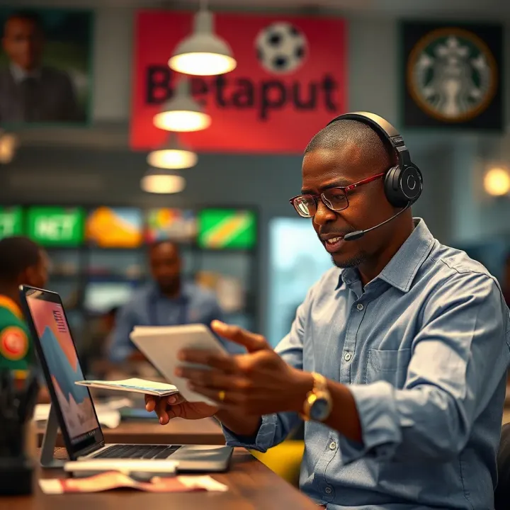 Illustration of payment methods and customer support features available on BetPawa and SportyBet
