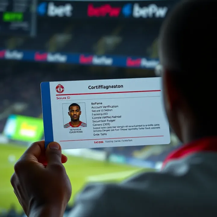 Illustration of account verification process showing secure ID confirmation