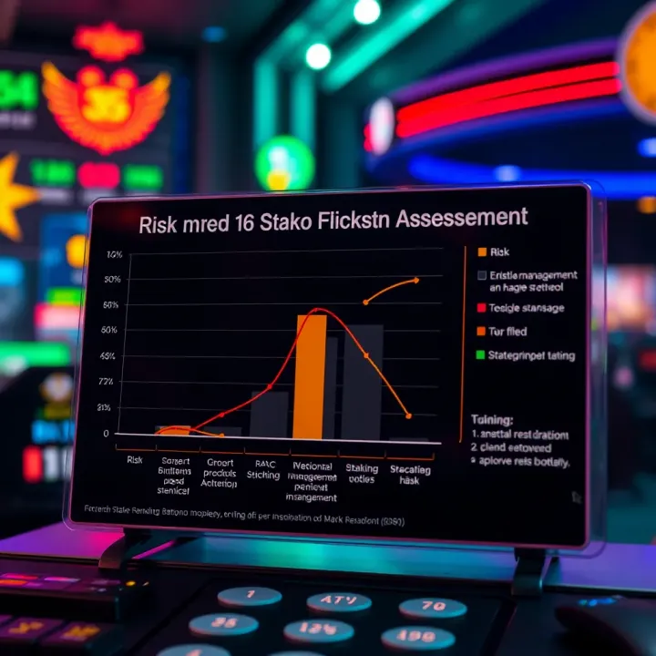 Graph showing risk assessment and stake management tips for optimizing Plinko gameplay