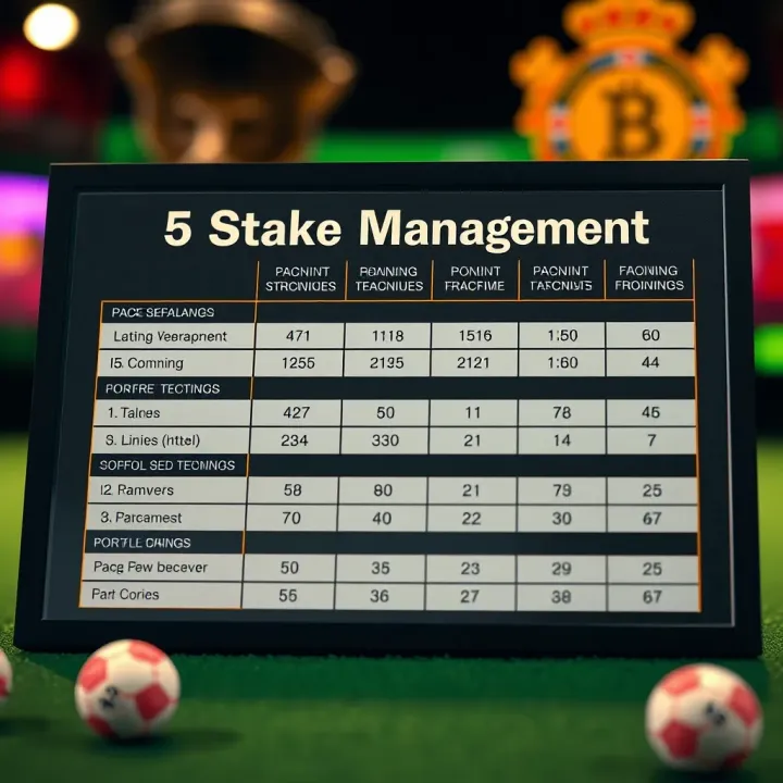 Chart showing stake management techniques to maximize lottery winnings