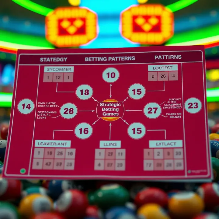 Diagram illustrating strategic betting patterns for lottery games