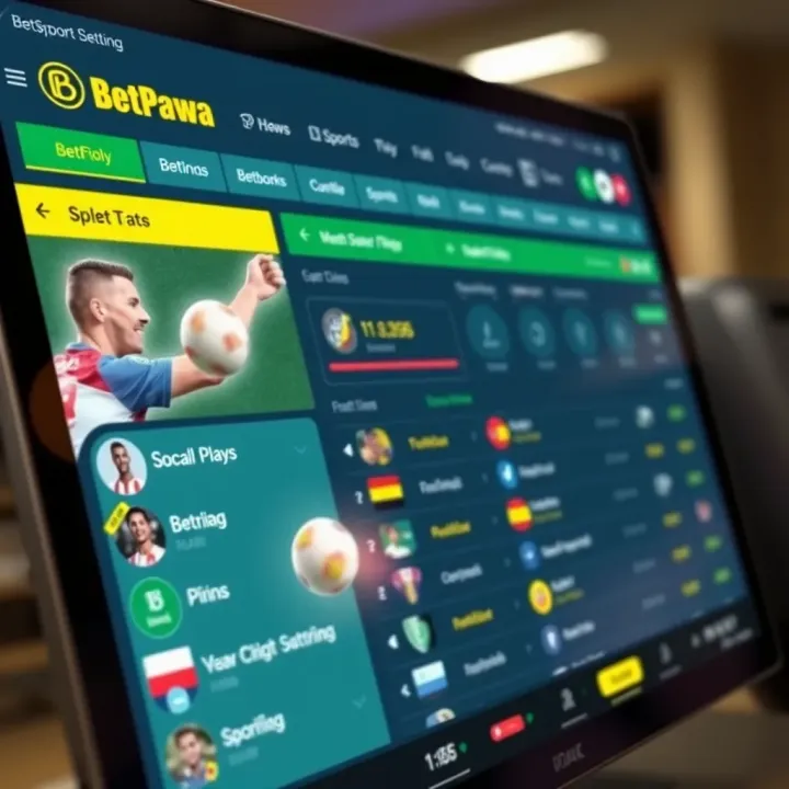 User interface of Betpawa platform displaying sports betting options