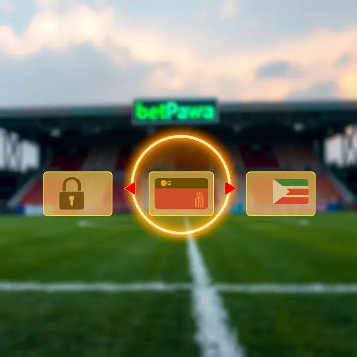 Illustration of secure payment methods available within the BetPawa sports betting app for Nigerian users