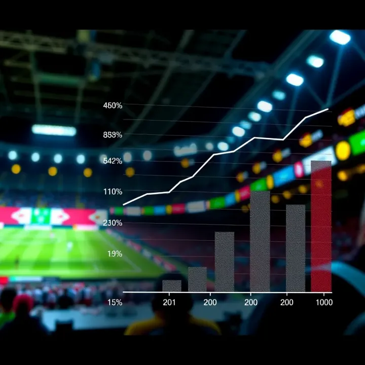 Graph illustrating the growth and popularity of live betting markets in Nigerian sports wagering