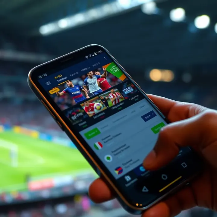 User interface of BetPawa sportsbook app displaying various betting options on an Android device