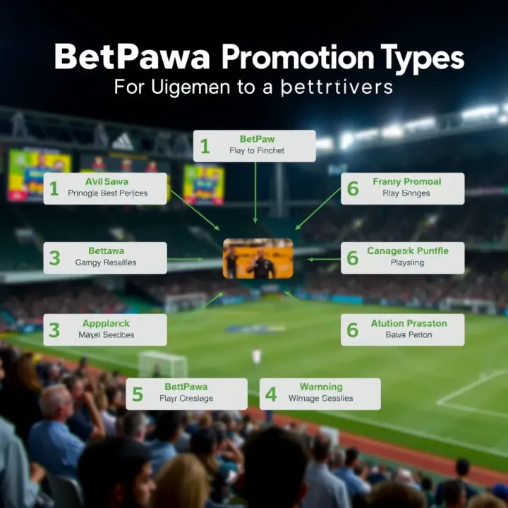Graphic illustrating various types of BetPawa promotions available for Nigerian users
