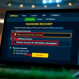 Interface showing password recovery options for BetPawa account