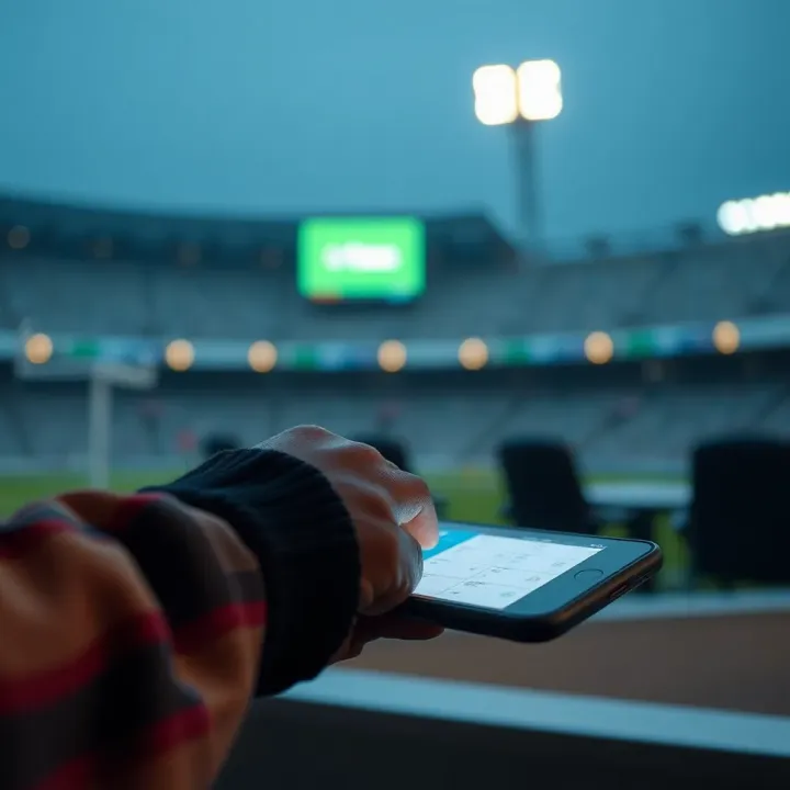 User accessing BetPawa platform through alternative secure links on a digital device