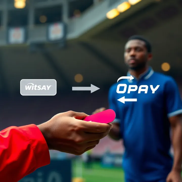 Graphic illustrating smooth digital payment flow between BetPawa and OPay in Nigeria