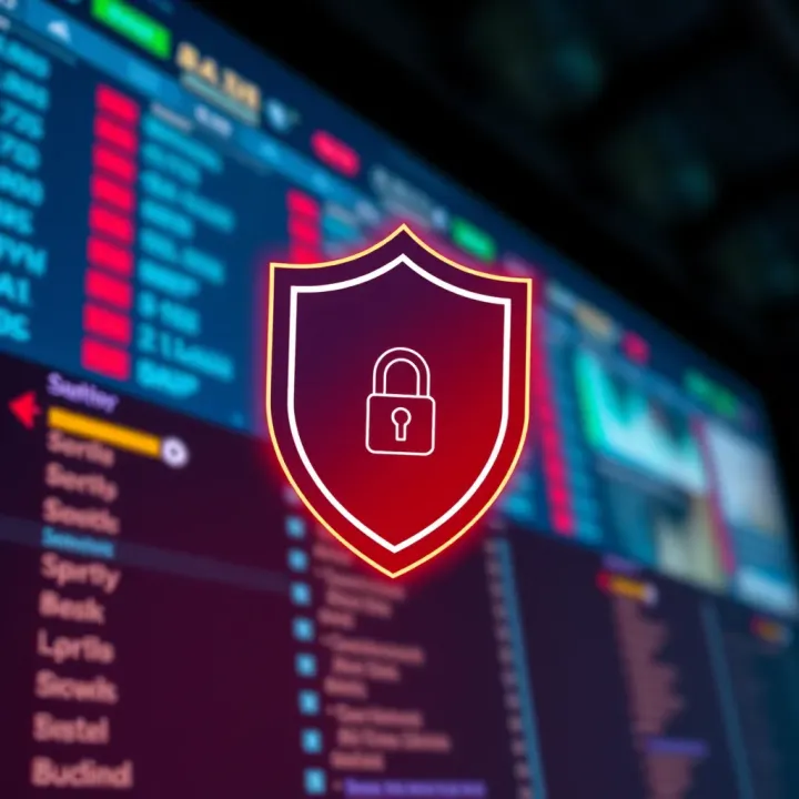 Security shield icon overlaid on a digital betting interface symbolizing safe online betting practices
