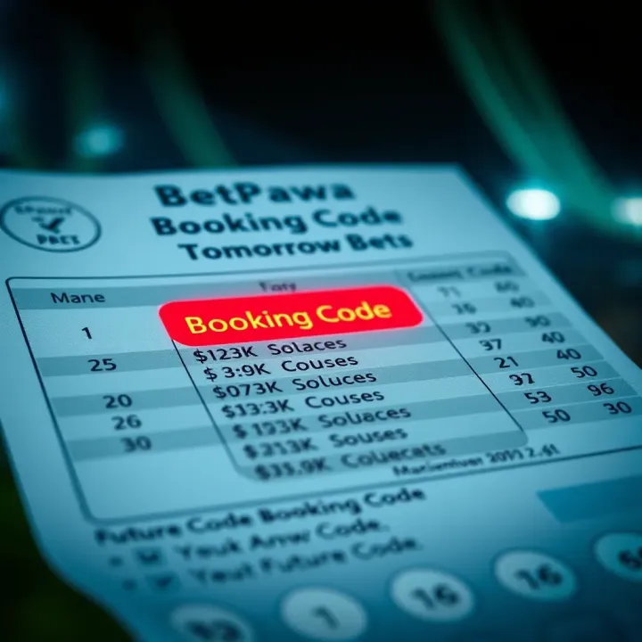 BetPawa Booking Code Feature Explained for Future Bets Illustration of a digital betting slip highlighting the booking code feature for future bets on BetPawa platform