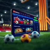 Digital interface displaying BetPawa Starz betting options with football and casino games