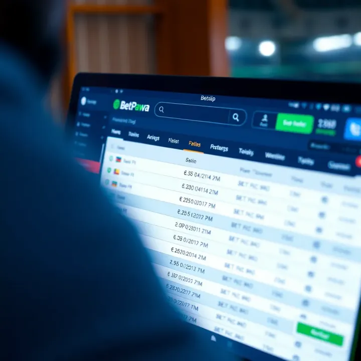 BetPawa betslip displaying various betting options on desktop screen